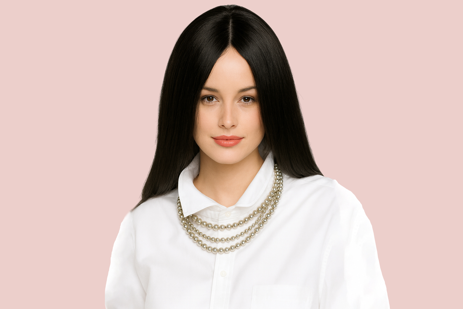 Finished custom wig with natural look and fit